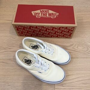 Vans Women’s ERA Sneakers - Classic White/ True white (Cream color) - Size 7W